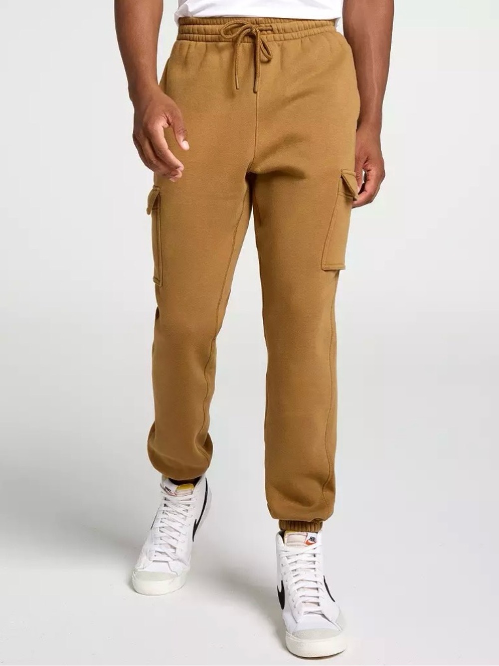DSG Men's Cargo Joggers Sweatpants in Caramel Brown Sz L